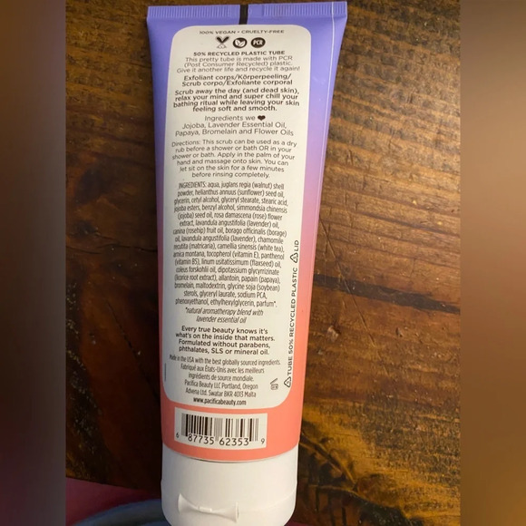 Pacifica Body Scrub - Lavender Moon 6 oz - Picture 2 of 2